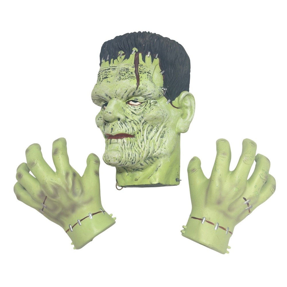 Gemmy Monster Mash Frankenstein Tree Hugger Halloween Prop Parts Head Hands 2001
